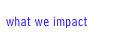 what we impact